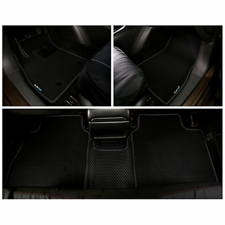 CLIM ART Custom Fit Floor Mats for Nissan Sentra 14-19 Sedan, Honeycomb Dirtproof & Waterproof Technology, All-Weather