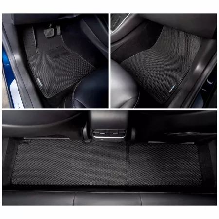 CLIM ART Custom Floor Mats for Tesla Model 3 17-22 Honeycomb Technology Anti-Dirt and Waterproof All Season Floor Mats & Cargo Liners