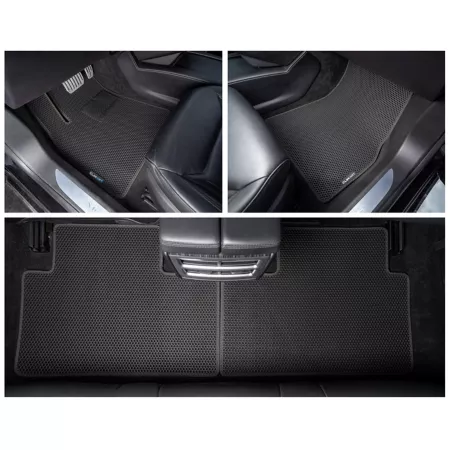 CLIM ART Custom Floor Mats for Tesla Model S 14-20 Honeycomb Technology Anti-Dirt and Waterproof All Weather Floor Mats & Cargo Liners