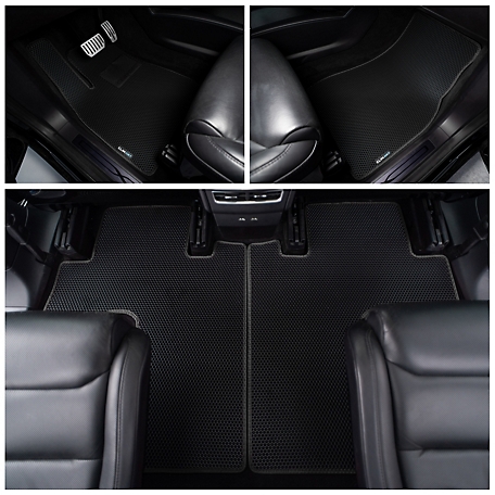 CLIM ART Custom Fit Floor Mats for Tesla Model X 16-20, Honeycomb Dirtproof & Waterproof Technology, All-Weather