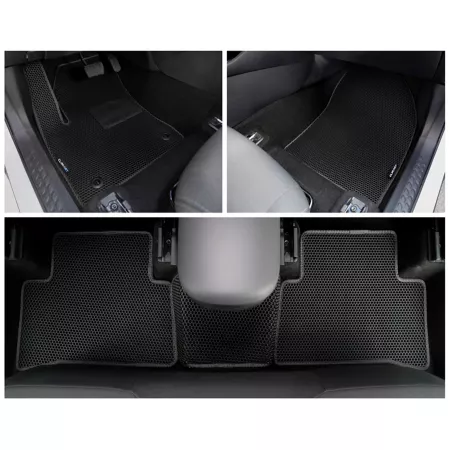 CLIM ART Custom Floor Mats for Toyota C-HR 18-23 Honeycomb Technology Anti-Dirt and Waterproof All Season Floor Mats & Cargo Liners