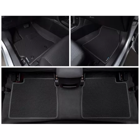 CLIM ART Custom Floor Mats for Toyota Corolla 14-19 Honeycomb Technology Anti-Dirt and Waterproof All Weather Floor Mats & Cargo Liners