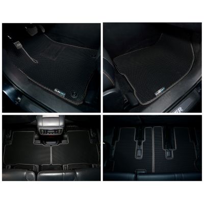 CLIM ART Custom Fit Floor Mats for Toyota Highlander 14-19, Honeycomb Dirtproof & Waterproof Technology, All-Weather