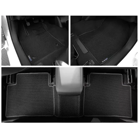 CLIM ART Custom Floor Mats for Toyota Prius 16-23 Honeycomb Technology Anti-Dirt and Waterproof All Season Floor Mats & Cargo Liners