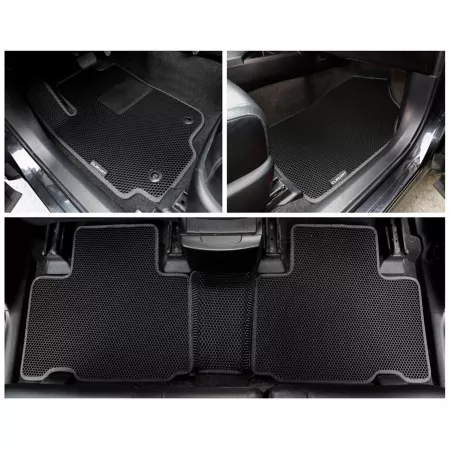 CLIM ART Custom Floor Mats for Toyota RAV4 13-18 Honeycomb Technology Anti-Dirt and Waterproof All Season Floor Mats & Cargo Liners