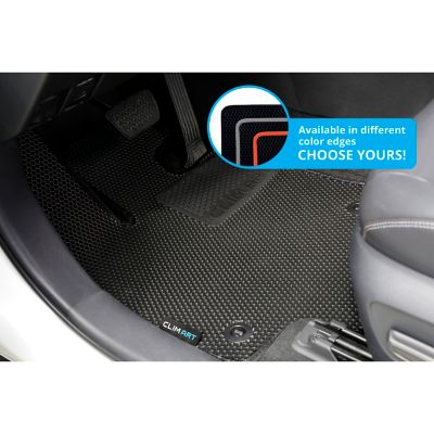Image showing  Custom Fit Floor Mats for Toyota RAV4 19-23, Honeycomb Dirtproof & Waterproof Technology, All-Weather