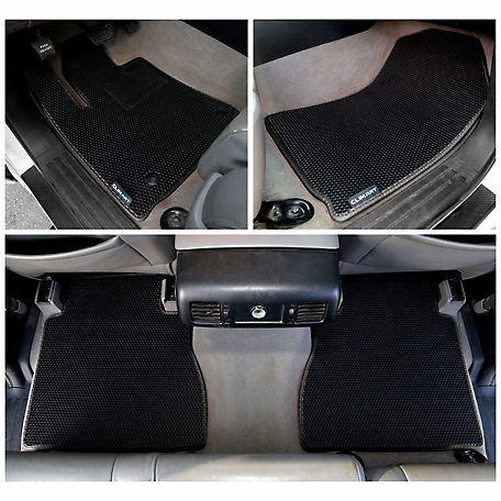 CLIM ART Custom Fit Floor Mats for Toyota Tundra 10-13 CrewMax, Honeycomb Dirtproof & Waterproof Technology, All-Weather