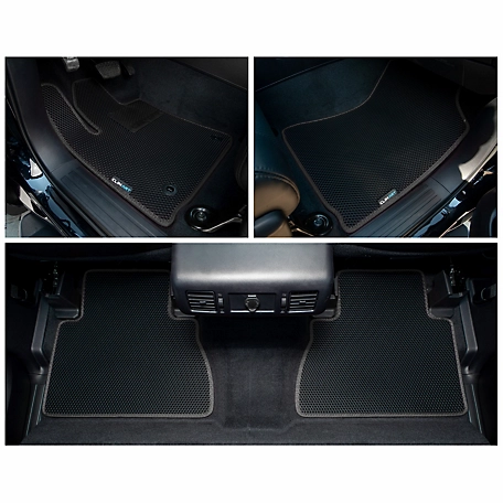 CLIM ART Custom Fit Floor Mats for Toyota Tundra 14-21 CrewMax, Honeycomb Dirtproof & Waterproof Technology, All-Weather