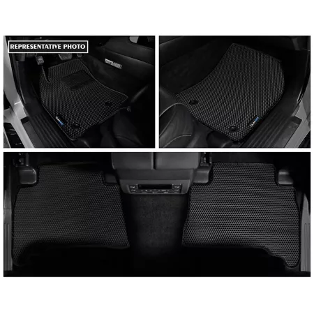 CLIM ART Custom Floor Mats for Toyota Tacoma 18-23 Double Cab Honeycomb Technology Anti-Dirt and Waterproof All Weather Floor Mats & Cargo Liners