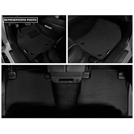 CLIM ART Custom Fit Floor Mats for Toyota Tacoma 18-23 Double Cab, Honeycomb Dirtproof & Waterproof Technology, All-Weather