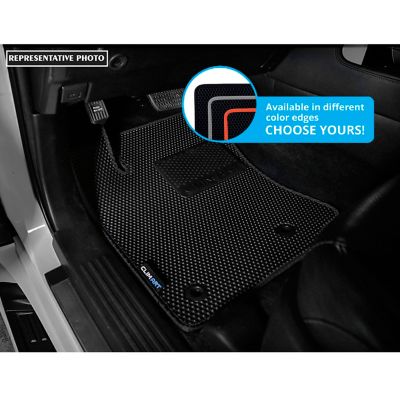 Image showing  Custom Fit Floor Mats for Toyota Tacoma 18-23 Double Cab, Honeycomb Dirtproof & Waterproof Technology, All-Weather