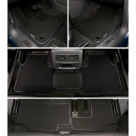 CLIM ART Custom Fit Floor Mats for Volkswagen Atlas 18-23, Honeycomb Dirtproof & Waterproof Technology, All-Weather