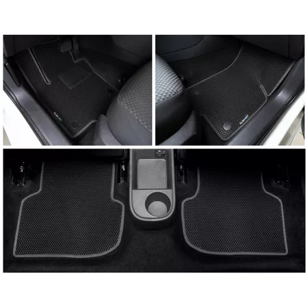 CLIM ART Custom Floor Mats for Volkswagen Jetta 11-18 Honeycomb Technology Anti-Dirt and Waterproof All Season Floor Mats & Cargo Liners