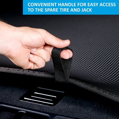 Image showing 3 th CLIM ART Custom Fit Cargo Liner for Toyota C-HR 18-23, Honeycomb Dirtproof & Waterproof Technology, Heavy Duty, Anti-Slip