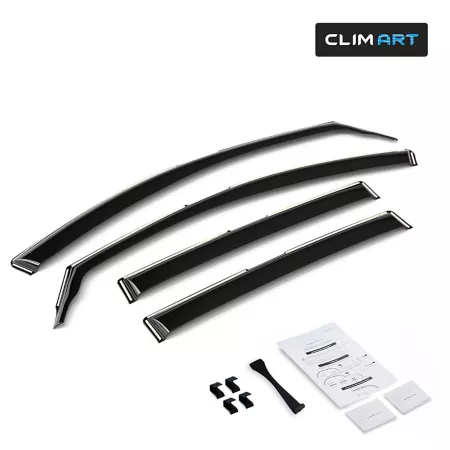 CLIM ART Extra Durable In-Channel Window Deflectors for Toyota RAV4 13-18 Window Deflectors