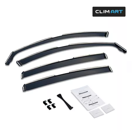 CLIM ART In-Channel Extra Durable Window Deflectors for Honda HR-V 16-22 Window Deflectors