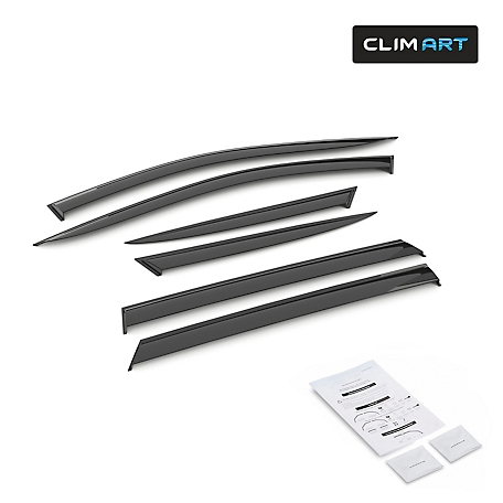 CLIM ART Tape-On Window Deflectors Extra Durable for Hyundai Tucson 21-23