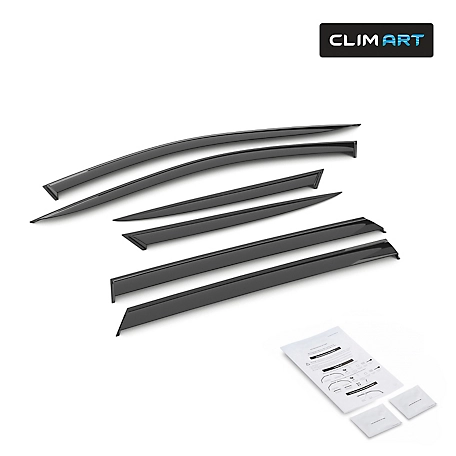 CLIM ART Tape-On Window Deflectors Extra Durable for Hyundai Tucson 21-23