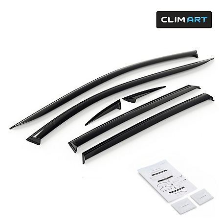 CLIM ART Tape-On Window Deflectors Extra Durable for Ford Escape 20-23