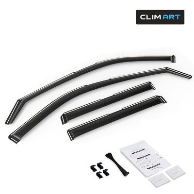 CLIM ART In-Channel Window Deflectors Extra Durable for Nissan Kicks 19-23