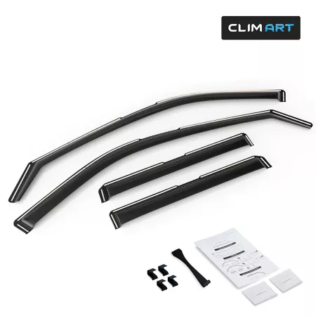 CLIM ART Extra Durable In-Channel Window Deflectors for Nissan Kicks 19-23 Window Deflectors