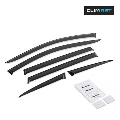 CLIM ART Tape-On Window Deflectors Extra Durable for Honda CR-V 17-22 (6 pcs.)