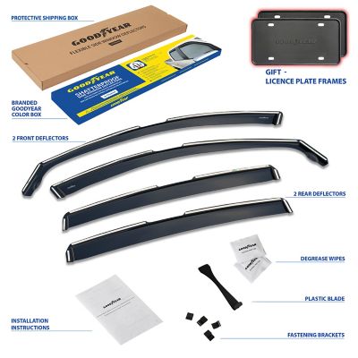 Goodyear In-Channel Window Deflectors Shatterproof for Honda HR-V 16-22