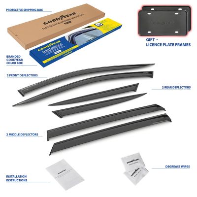 Goodyear Tape-On Window Deflectors Shatterproof for Hyundai Tucson 21-23