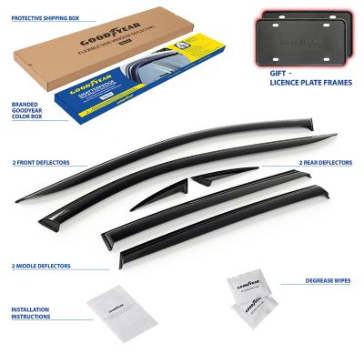 Goodyear Tape-On Window Deflectors Shatterproof for Ford Escape 20-23