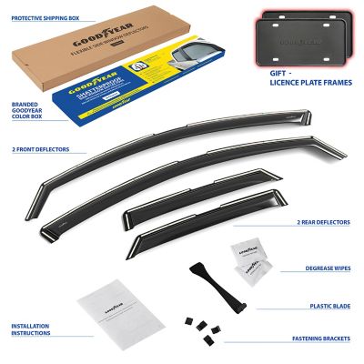 Goodyear In-Channel Window Deflectors Shatterproof for Mazda CX-30 20-23