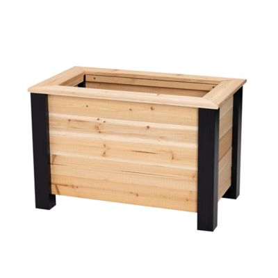 Outdoor Essentials Haven 18 in. x 30 in. Cedar Planter Box, 508741
