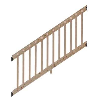 ProWood Cedar Stair Rail Kit with B2E Balusters, 6 ft.