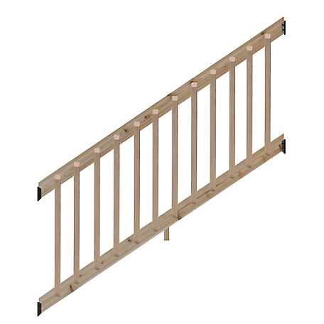 ProWood 6 ft. Cedar Stair Rail Kit with B2E Balusters