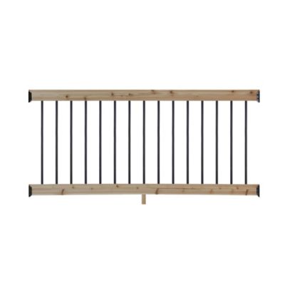 ProWood 6 ft. Cedar Rail Kit with Aluminum Square Balusters