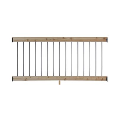 ProWood Cedar Rail Kit with Aluminum Round Balusters, 6 ft.