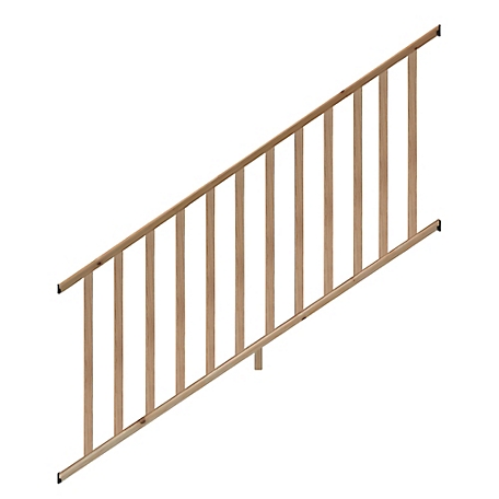 ProWood 6 ft. Cedar Routed Stair Rail Kit with Se Balusters
