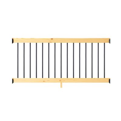 ProWood 6 ft. Southern Yellow Pine Rail Kit with Aluminum Square Balusters