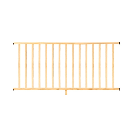ProWood 6 ft. Southern Yellow Pine Moulded Rail Kit with Se Balusters