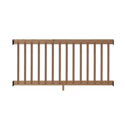 ProWood Southern Yellow Pine Rail Kit with B2E Balusters, 6 ft., Walnut-Tone