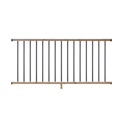 ProWood 6 ft. Cedar Moulded Rail Kit with Aluminum Square Balusters