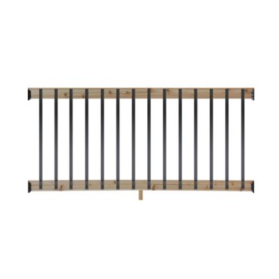 ProWood 6 ft. Cedar Rail Kit with Aluminum Rectangular Balusters