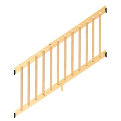 ProWood 6 ft. Southern Yellow Pine Stair Rail Kit with B2E Balusters