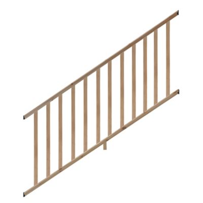 ProWood 6 ft. Cedar Moulded Stair Rail Kit with Se Balusters