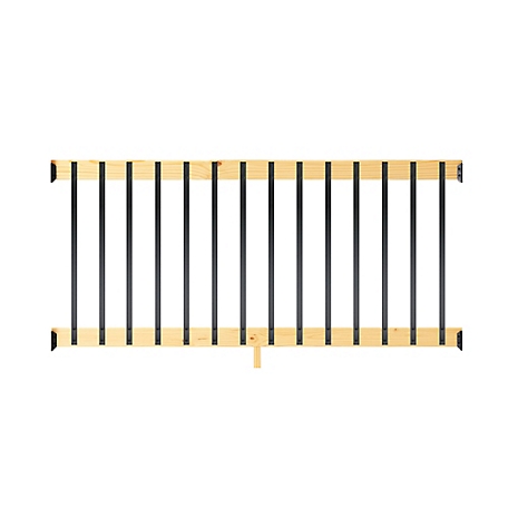 ProWood 6 ft. Southern Yellow Pine Rail Kit with Aluminum Rectangular Balusters