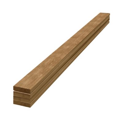 EDGE 1 in. x 4 in. x 8 ft. Rustic Collection Pine Trim Boards, Light Brown, 4-Pack