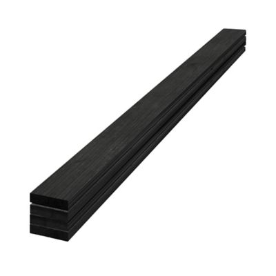 EDGE 1 in. x 4 in. x 8 ft. Rustic Collection Pine Trim Board (Charcoal) (4 Pack)