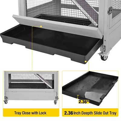 Image showing  Wooden Ferret Cage, 55.2 in. x 20 in.
