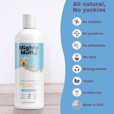 Image showing  Deshedding and Hypoallergenic All-Natural, Toxin-Free and Anti-Itch Shampoo for Dogs, 16 oz.