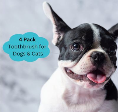 Image showing  Double-Sided Bamboo Dog and Cat Toothbrush