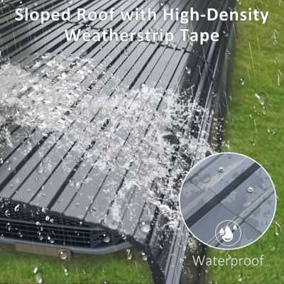 Image showing 5 th Veikous 12 x 20ft. Carport Garage Car Boat with Canopy and Shelter